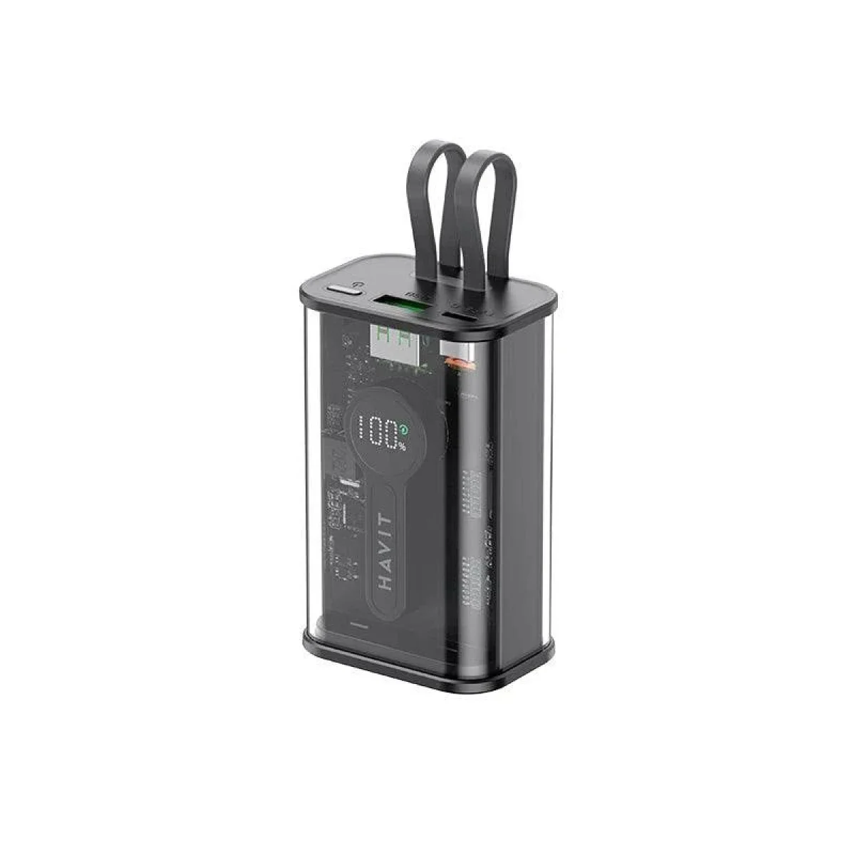 HAVIT PB94 10000mAh Power Bank with 20W USB-C PD and 22.5W Quick Charge - Black
