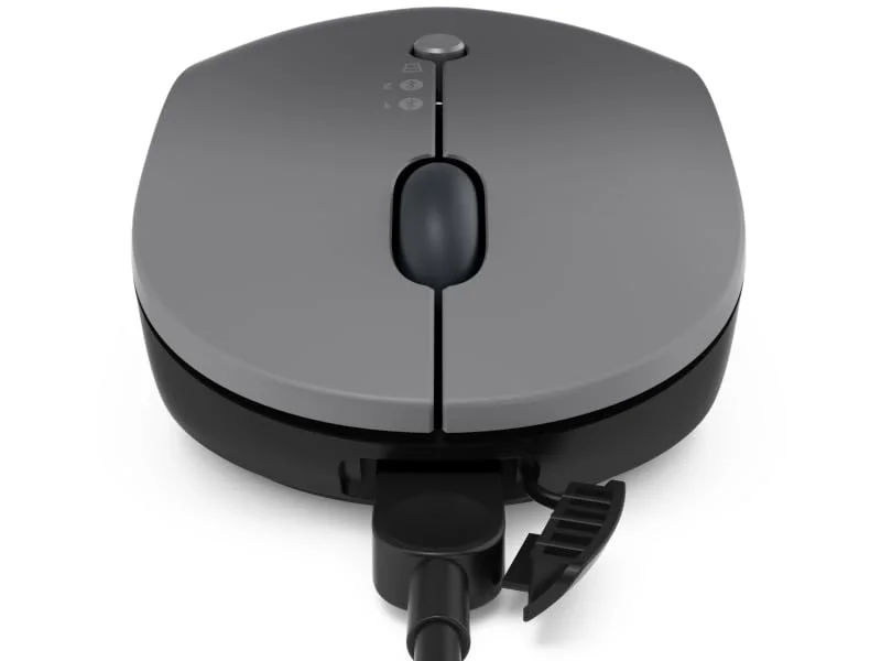 ماوس Lenovo Go لاسلكي متعدد الأجهزة مع Bluetooth وDPI قابل للتعديل وشحن USB-C وQi - Thumbnail 8