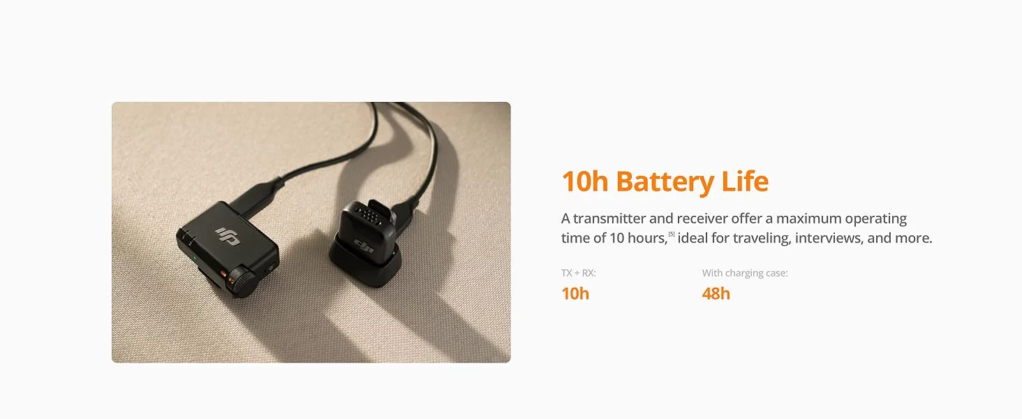 ميكروفون لافالير لاسلكي DJI Mic Mini ‏(1 TX + 1 RX) بمدى نقل 400 متر - Thumbnail 18