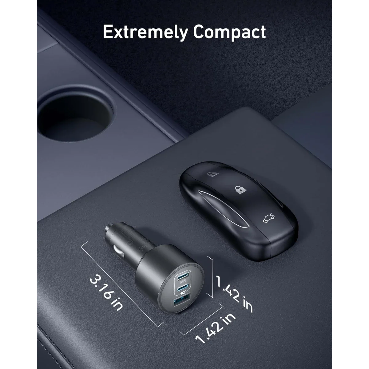 Anker B2737 167.5W 3-Port Ultra-Compact USB-C Car Charger - Image 6
