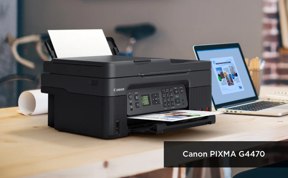 Canon PIXMA G4470 Ink Tank All-in-One Wireless Multifunction Printer with ADF, Black - Image 13