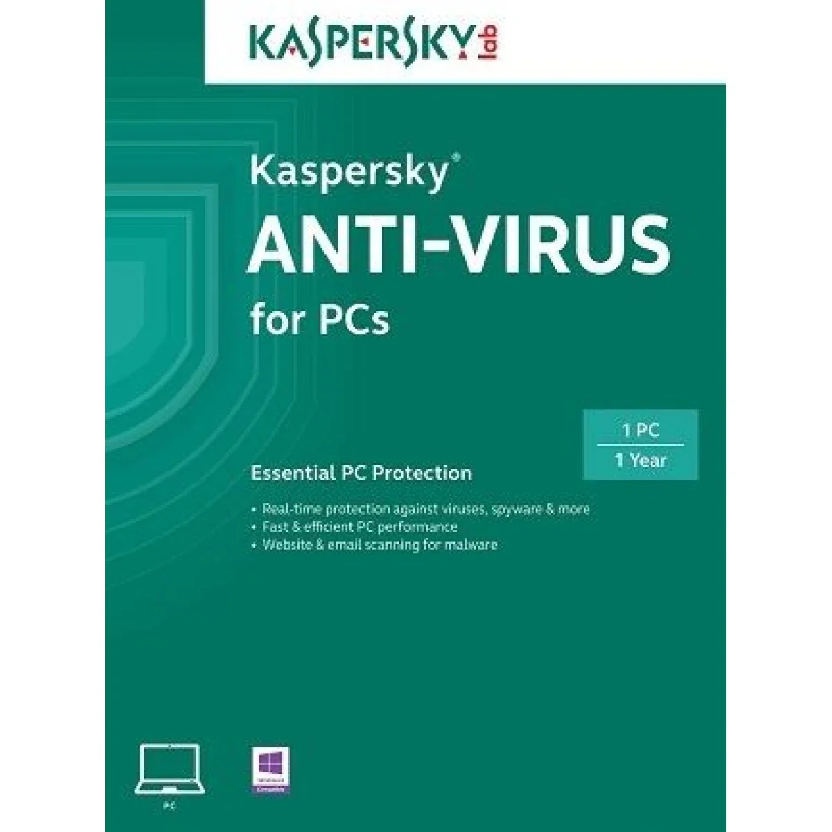 برنامج مكافحة الفيروسات Kaspersky Anti 2020 لـ 4 أجهزة لمدة سنة - KASPER-2020-ANTI-4USR