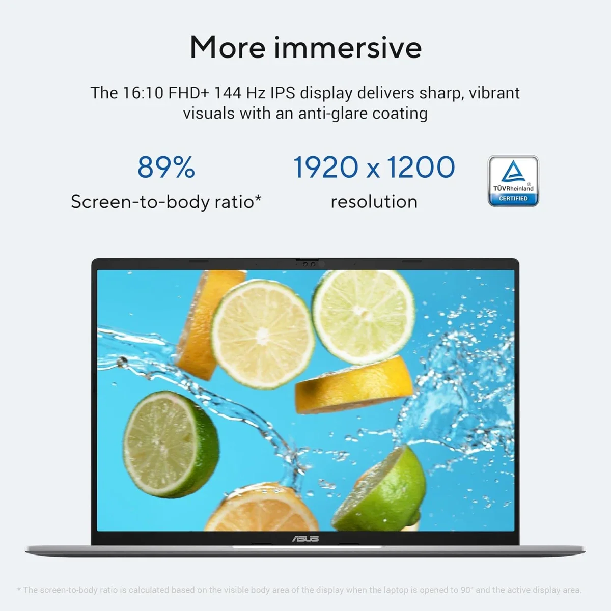 لابتوب Asus Vivobook S16 (2025) S3607CA بمعالج Intel Core Ultra 7 255H وشاشة 16 إنش 144Hz - Matte Gray - Image 4