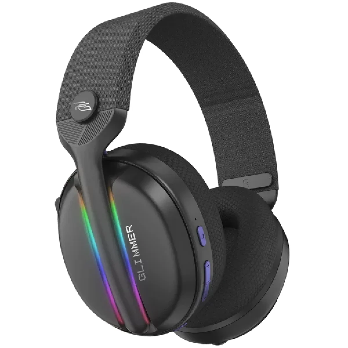 Proove Glimmer Dual-Wireless RGB Gaming Headset, Black/Purple (WHGL00022016)