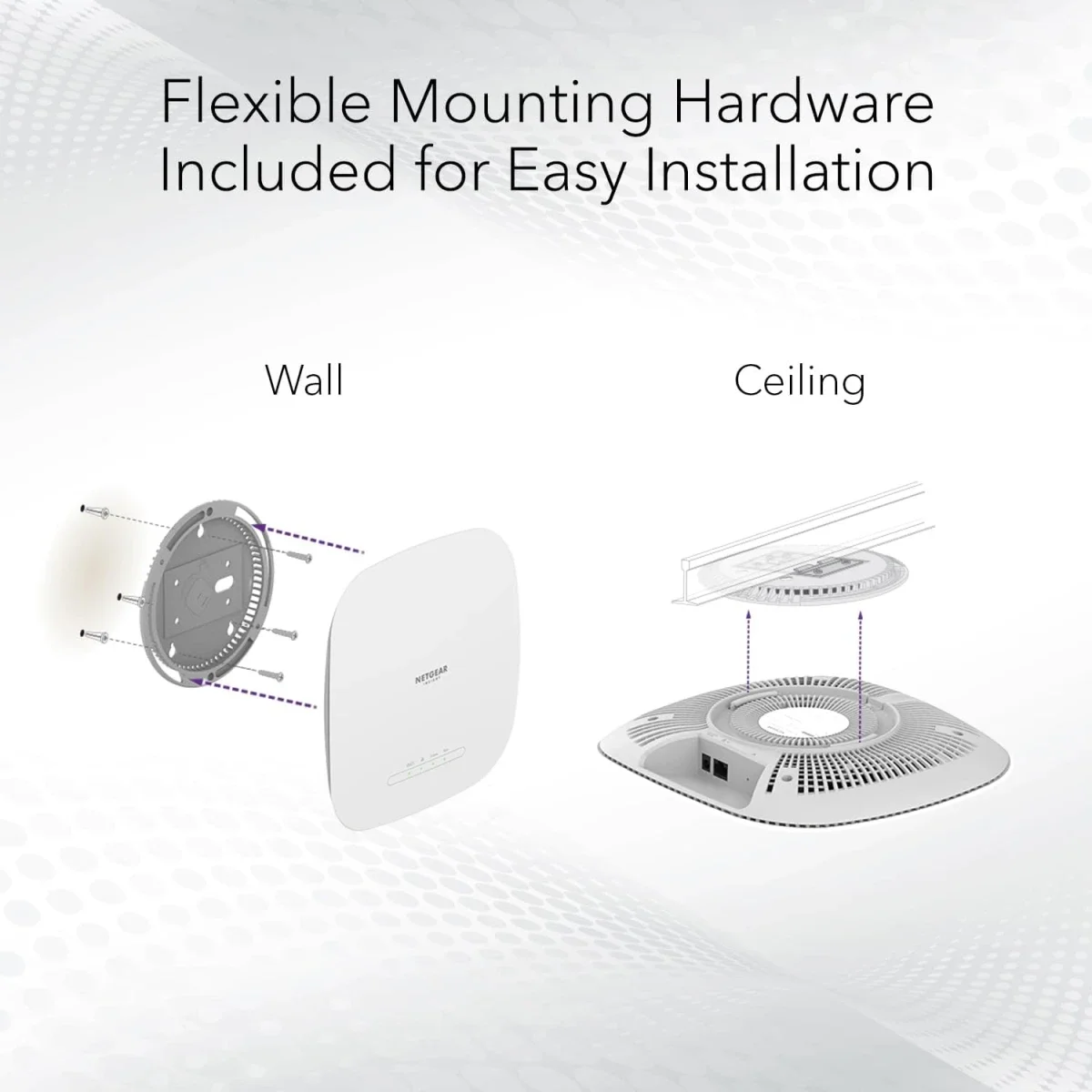 نقطة وصول لاسلكية سحابية مُدارة NETGEAR WAX615 Wi‑Fi 6 ثنائي النطاق AX3000 - Image 3