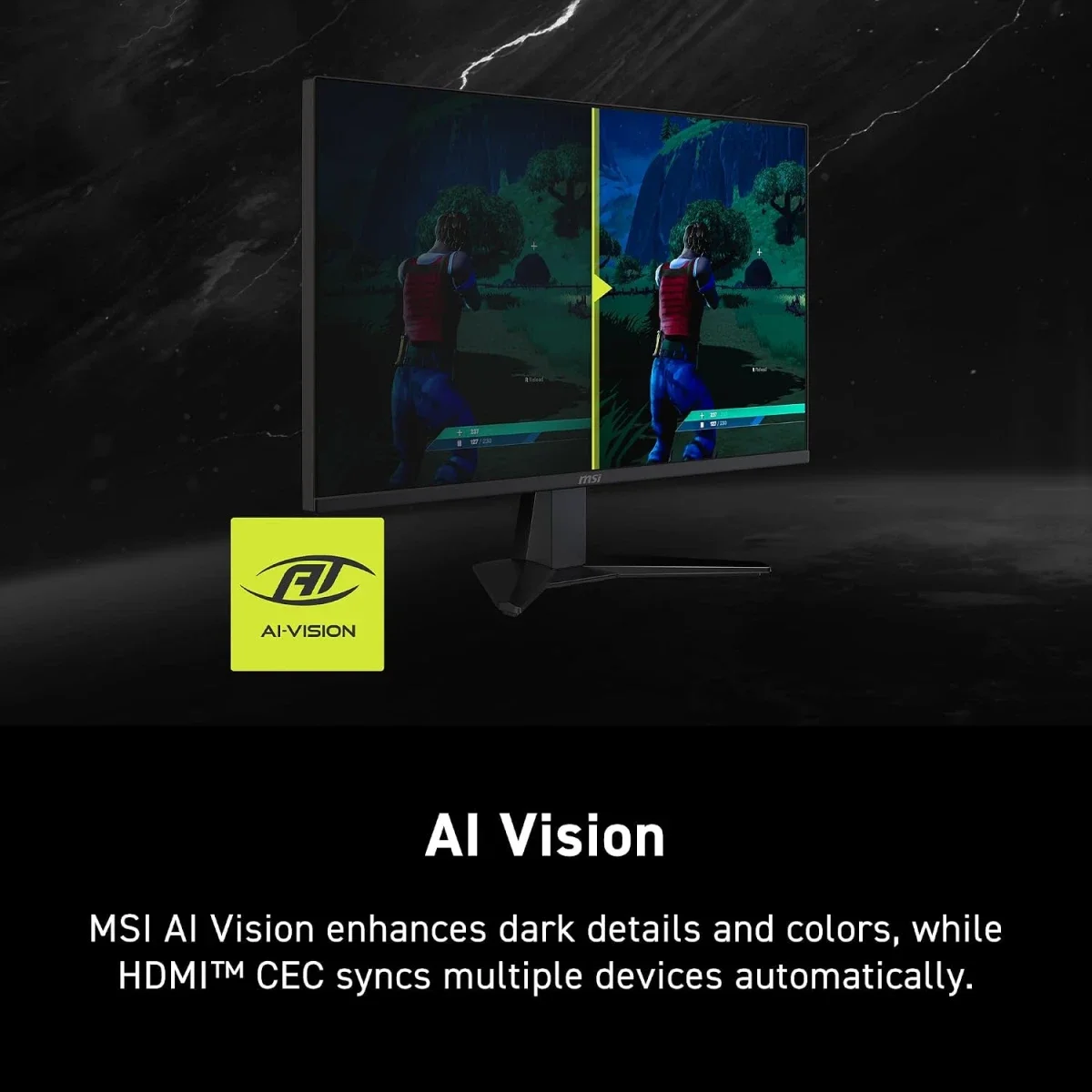 شاشة ألعاب MSI مقاس 27 إنش IPS بدقة 2K WQHD وتردد 200Hz واستجابة 0.5ms، FreeSync Premium وG-SYNC Compatible، HDR Ready، HDMI وVGA، VESA، تعديل الميل، أسود – MAG 275QF E20 - Thumbnail 5