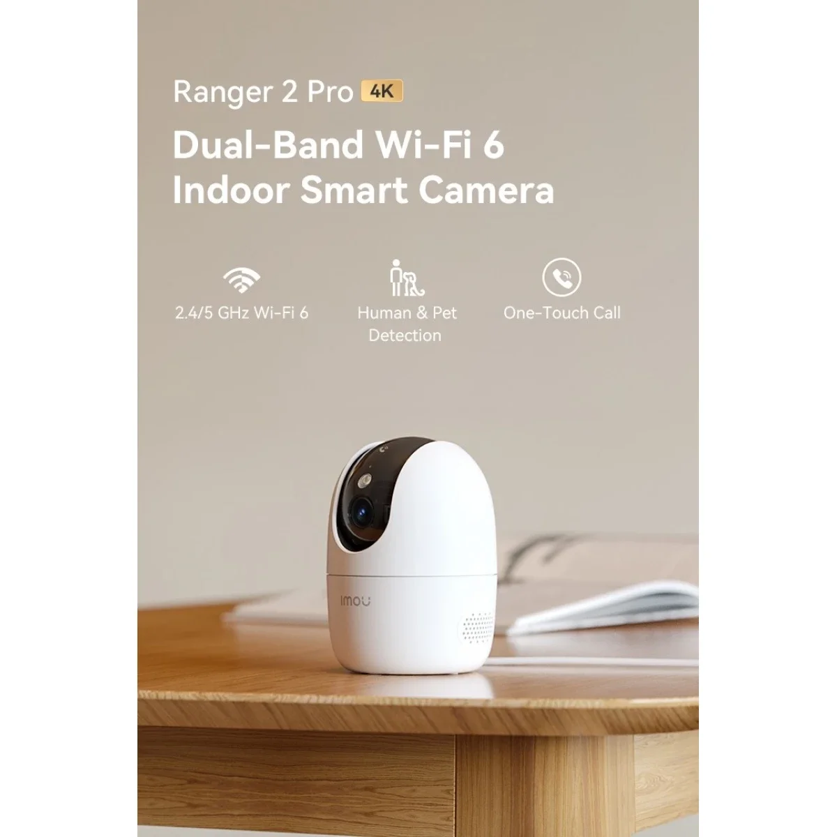 IMOU Ranger 2 Pro 4K 8MP Wi-Fi Pan & Tilt Camera - Thumbnail 4