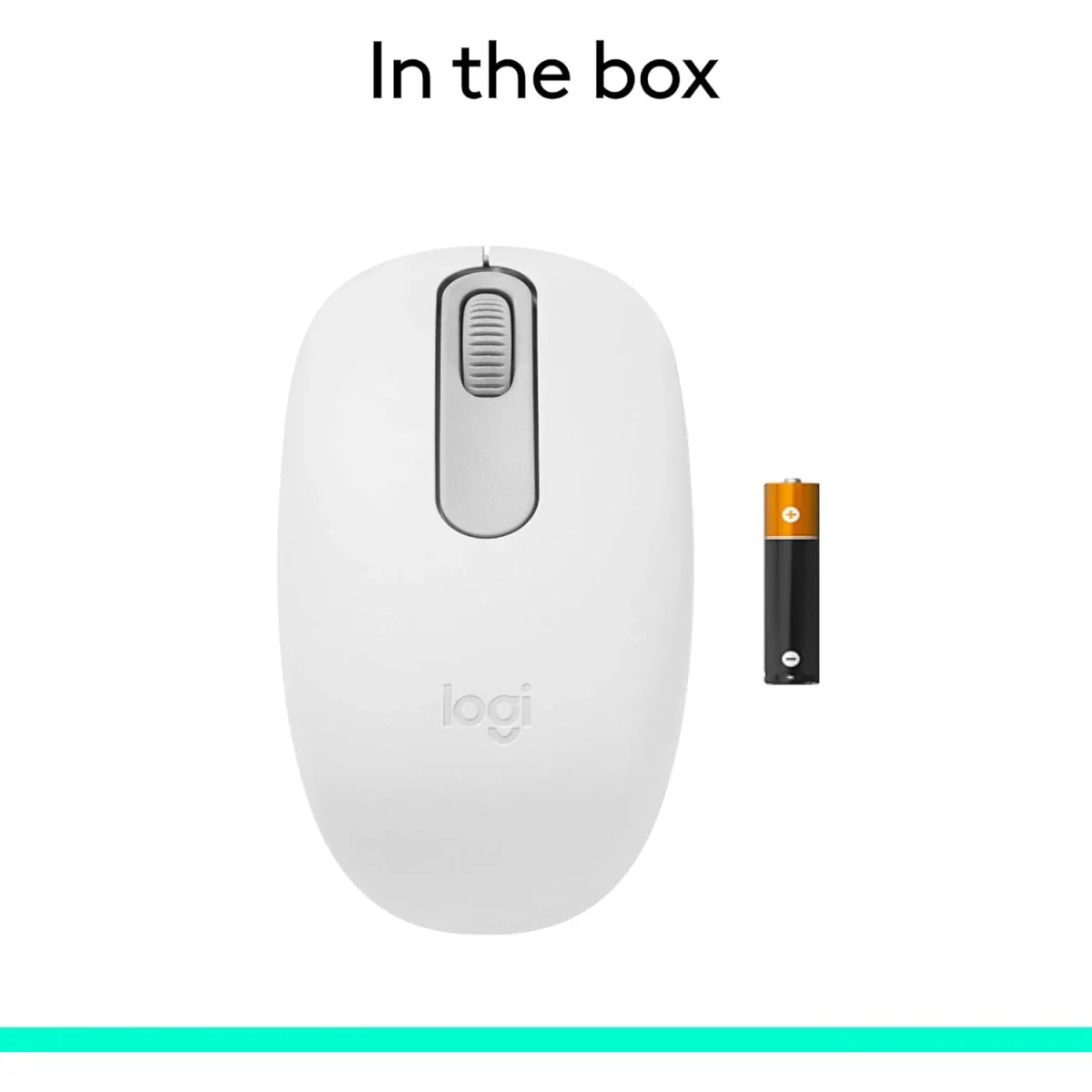 ماوس Logitech M196 لاسلكي بتقنية Bluetooth صغير الحجم - أوف وايت - Thumbnail 8