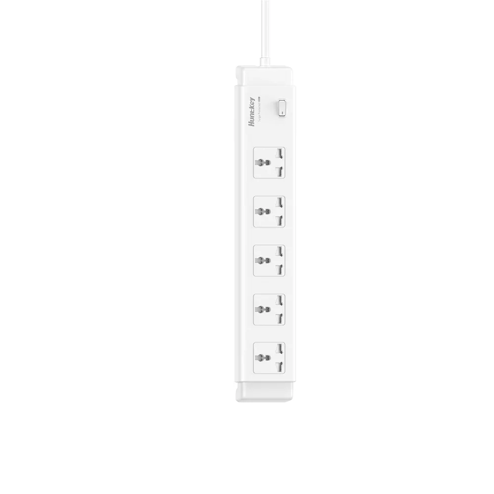 مشترك كهرباء Huntkey SZC514 بخمسة مخارج، قابس بريطاني 13 أمبير، كيبل 3 متر