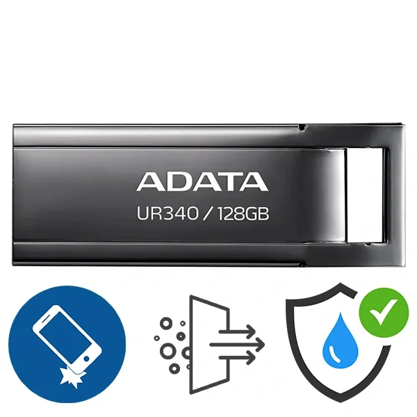 فلاش USB ADATA UR340 سعة 128GB USB 3.2 Gen 1