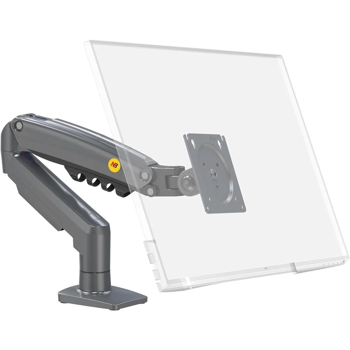 North Bayou NB F80 Ergonomic Single Monitor Desk Mount Arm for 17-30 Inch Displays, 2-9kg