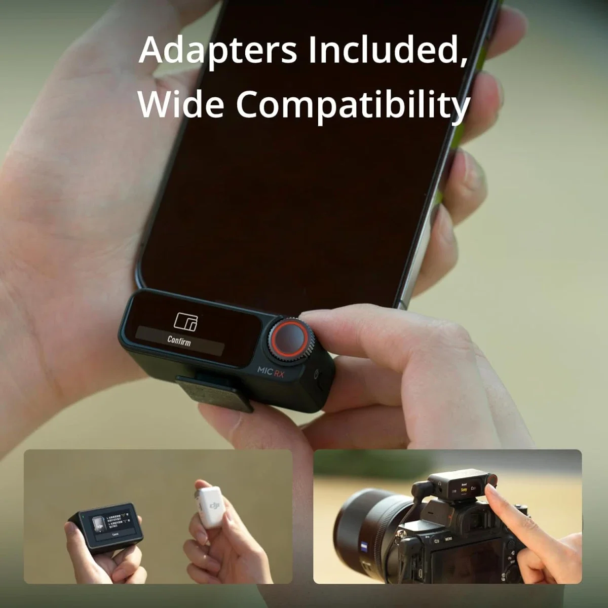 ميكروفون لاسلكي DJI Mic 2 مع 1 TX + 1 RX وتسجيل 32 بت Float ومدى 250 متر - Thumbnail 6
