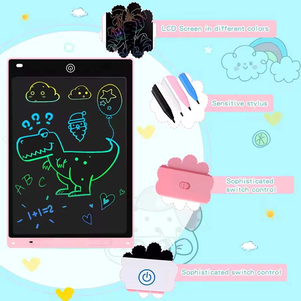 لوح رسم إلكتروني RaceGT للأطفال 8.5 إنش بشاشة LCD ومسح وقفل - Image 11