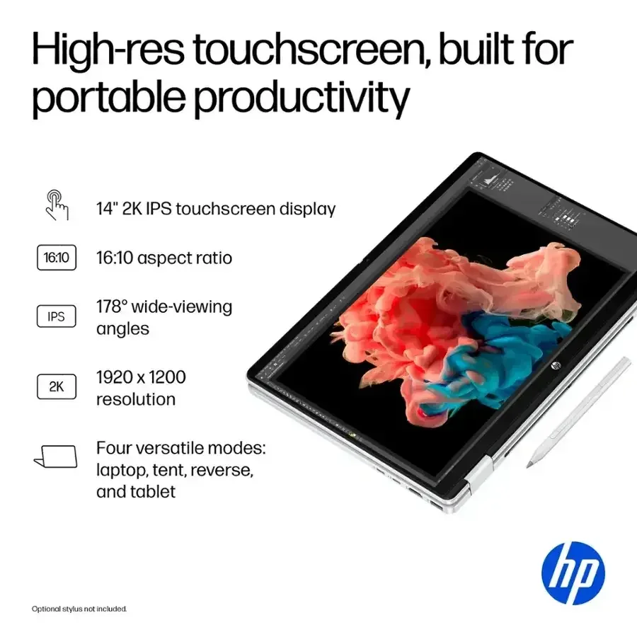 لابتوب أعمال 2 في 1 HP OmniBook 5 AI 16 إنش 1920x1200 شاشة لمس IPS بمعالج Intel Core Ultra 7 255U - Image 6