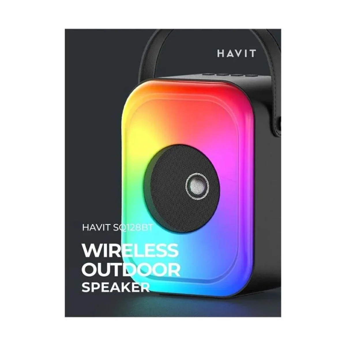HAVIT SQ128BT Outdoor Plaza Speaker with Full-Screen RGB Light Show - Thumbnail 4