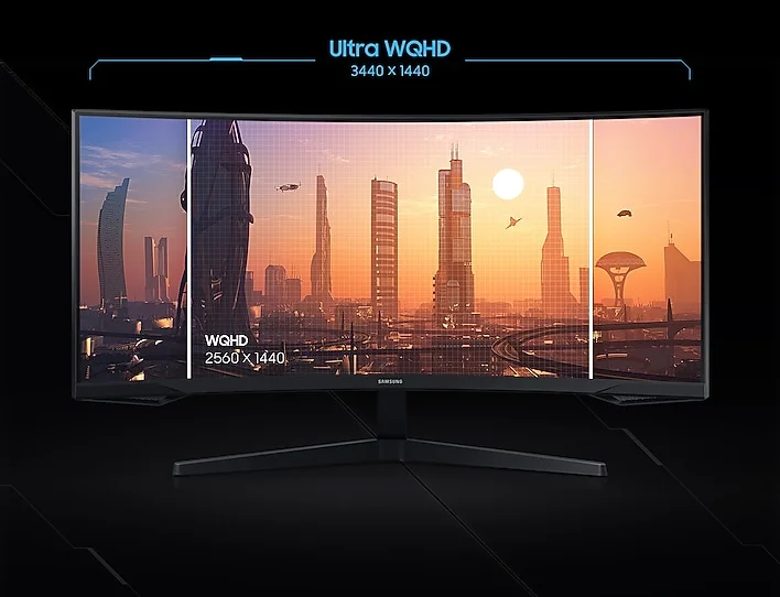 شاشة ألعاب Samsung Odyssey G5 مقاس 34 إنش Ultra-WQHD منحنية، 165Hz، 1ms، HDR، FreeSync Premium - Thumbnail 10