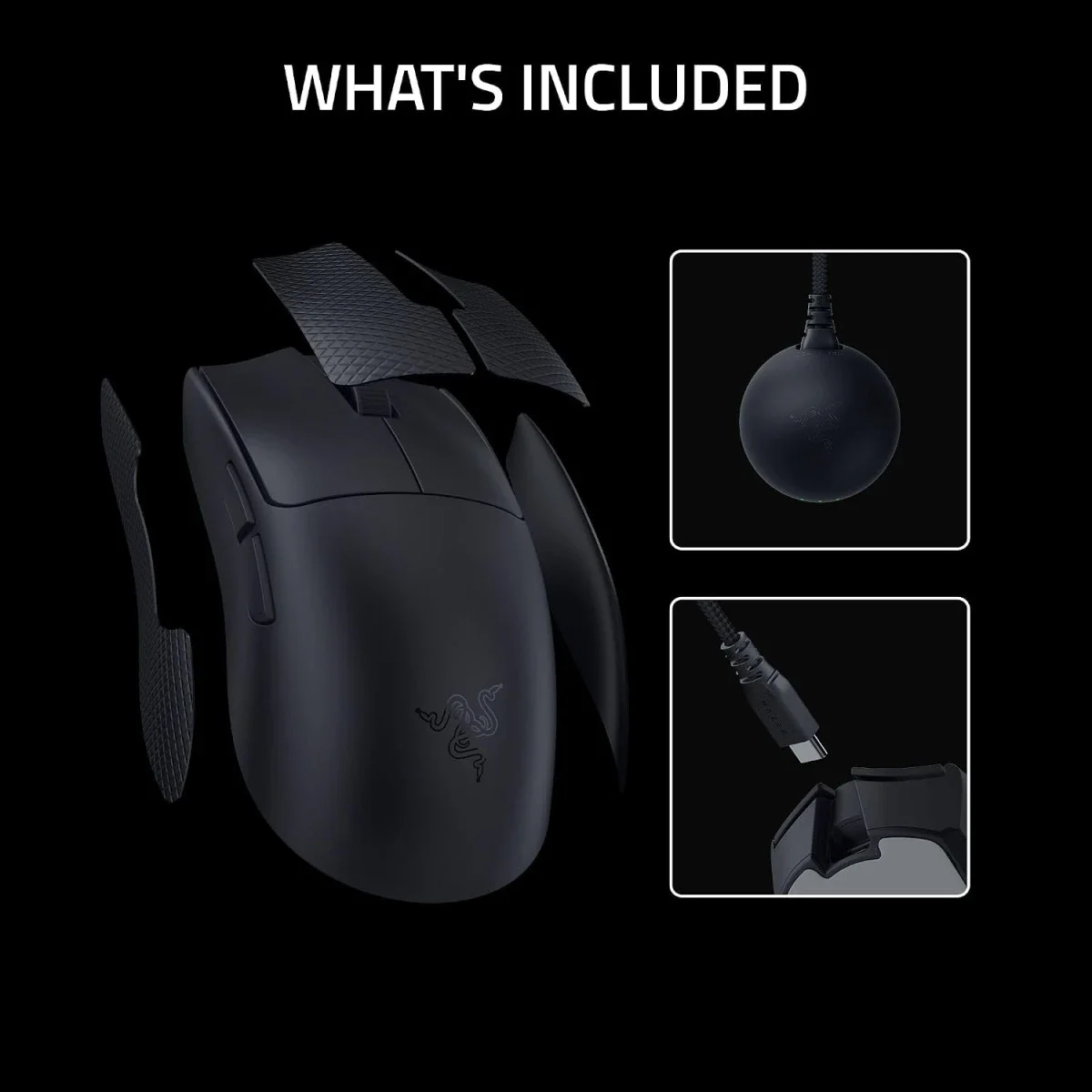 Razer Viper V4 Pro Wireless Gaming Mouse, 50g, 50K DPI, 8K Polling, Gen-4 Optical Switches, Optical Scroll Wheel, USB-C Charging, PC & Mac – Black - Image 12