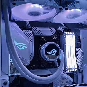مبرد سائل للمعالج Asus ROG Strix LC 240mm RGB AIO إصدار White Edition - Thumbnail 8