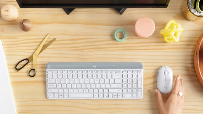 مجموعة لوحة مفاتيح وفأرة لاسلكية Logitech MK470 Slim بتخطيط عربي/إنجليزي - Image 13