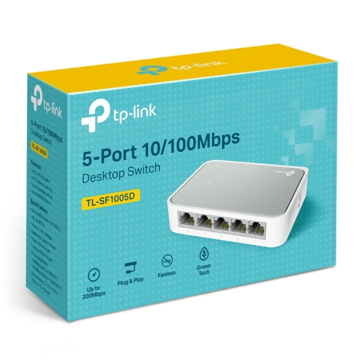 TP-LINK TL-SF1005D 5-Port 10/100 Mbps Fast Ethernet Desktop Switch