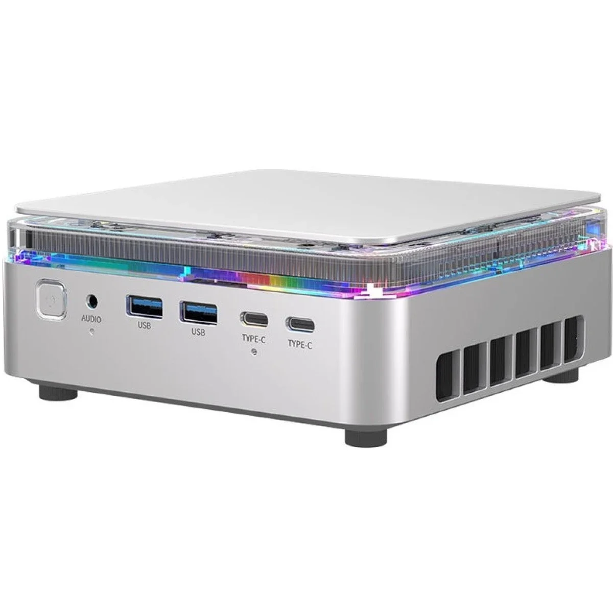 كمبيوتر صغير ACEMAGIC F3M (2025) Mini AI PC Barebone بمعالج Intel Core Ultra 7 155H لون Silver - Thumbnail 3
