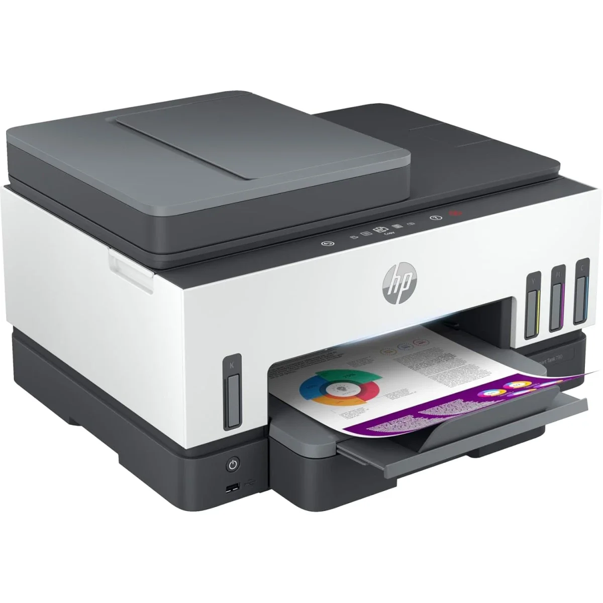 طابعة HP Smart Tank 790 الكل في واحد لاسلكية نافثة للحبر مع طباعة ومسح ضوئي ونسخ وفاكس - Image 2