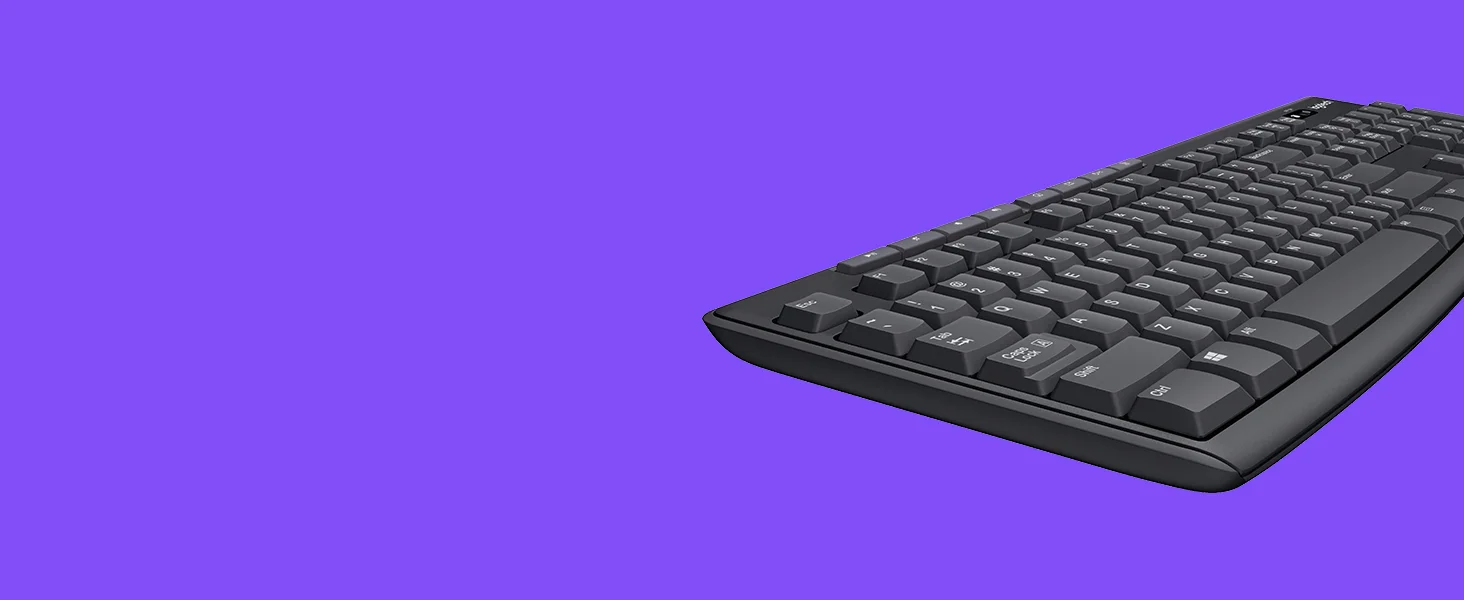 لوحة مفاتيح وماوس لاسلكيان Logitech MK270 بتخطيط عربي/إنجليزي - أسود - Thumbnail 7