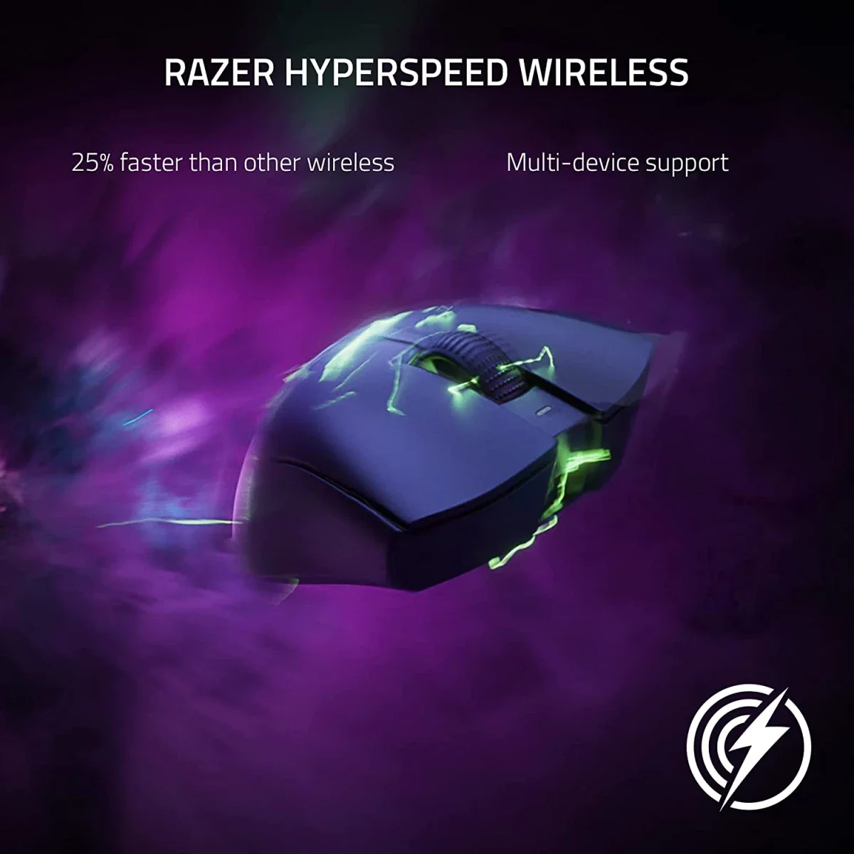 ماوس ألعاب Razer DeathAdder V3 Pro لاسلكي HyperSpeed بوزن 63 غرام ومستشعر Focus Pro 30K، أبيض - Thumbnail 3