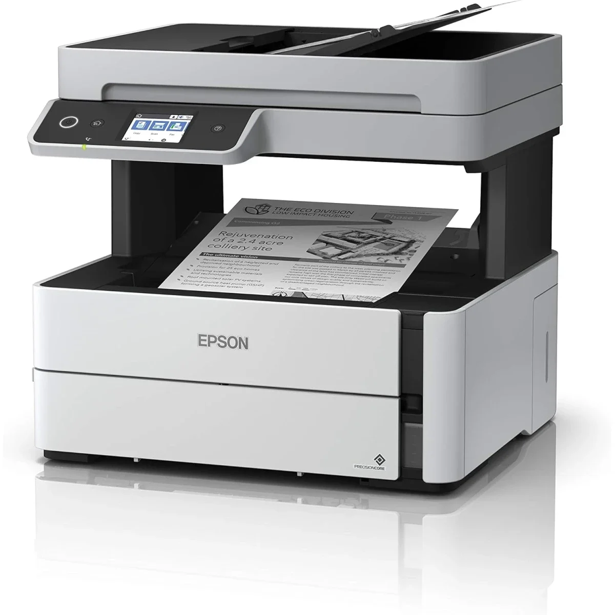 طابعة EPSON EcoTank ET-M3170 نافثة للحبر متعددة الوظائف لاسلكية أبيض وأسود - Image 4