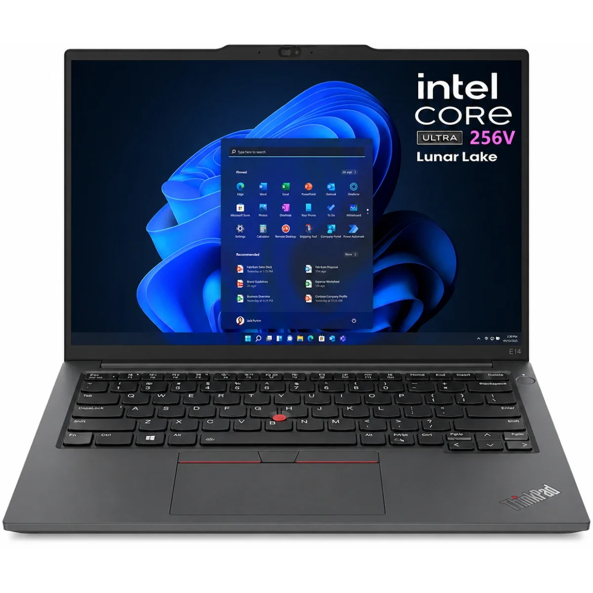 لابتوب أعمال Lenovo ThinkPad Edge E14 Gen 7 بشاشة 14.0 إنش WUXGA ومعالج Intel Core Ultra 7 256V وذاكرة 16GB و1TB SSD لون أسود - Image 7