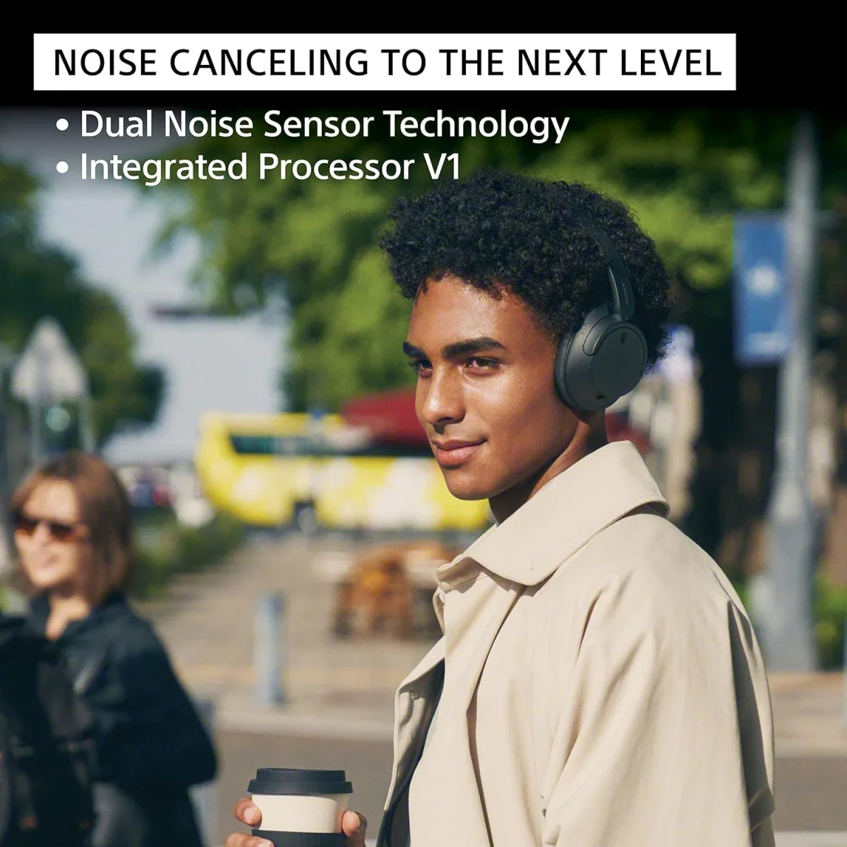 Sony WH-CH720N Wireless Noise Canceling Over-Ear Headphones with Bluetooth, Microphone & Alexa - White - Thumbnail 3