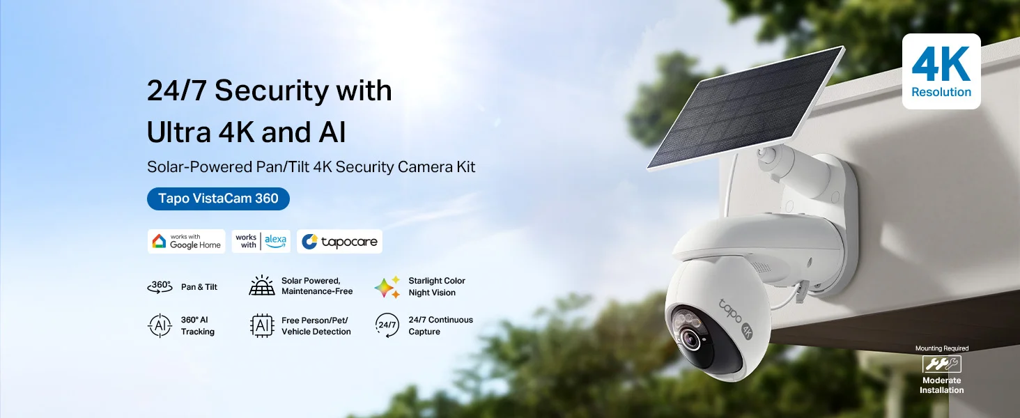 TP-LINK Tapo C660 Kit 4K Wireless Outdoor Battery Security Camera with Solar Panel - Image 12