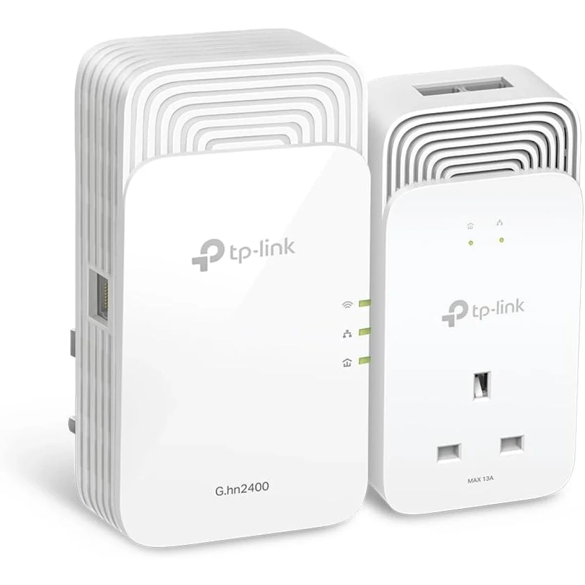 TP-LINK PGW2440 KIT G.hn2400 Powerline Adapter Kit with AX1800 Wi-Fi 6 and 3 Gigabit Ethernet Ports - Image 3