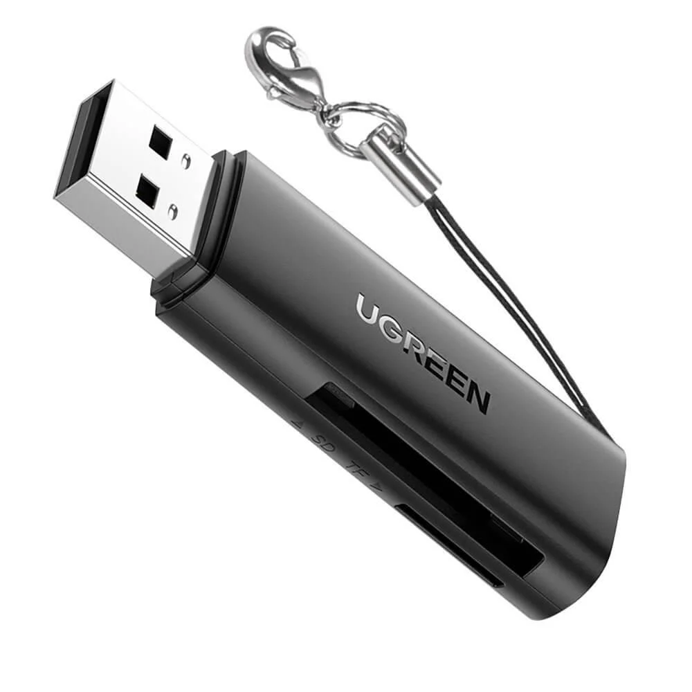 قارئ بطاقات ذاكرة Ugreen 60722 متعدد الوظائف USB 3.0 لبطاقات SD وMicroSD