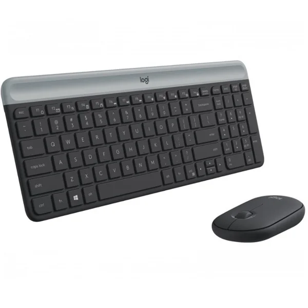 كيبورد وماوس Logitech MK470 لاسلكي كامل الحجم فائق النحافة مع نقرات هادئة - Image 2