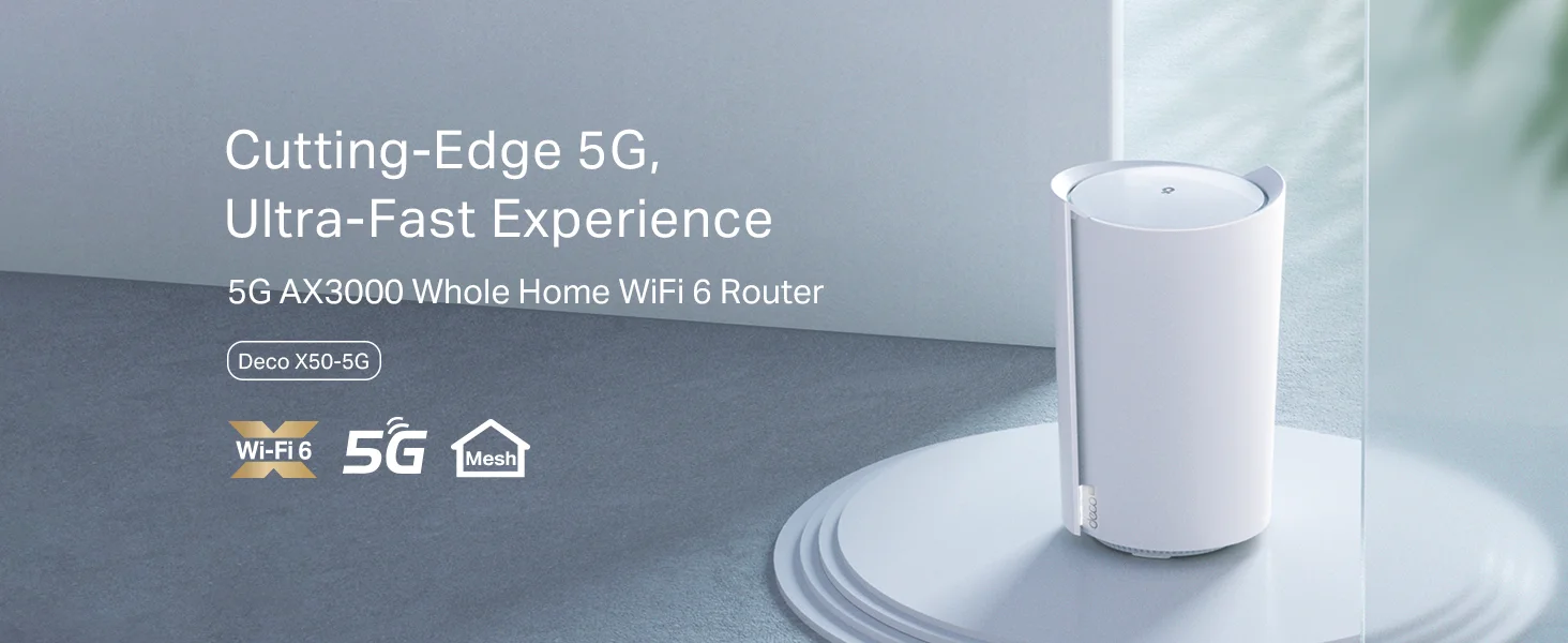 راوتر شبكي منزلي TP-LINK Deco X50-5G AX3000 واي فاي 6 مع فتحة SIM - Image 9