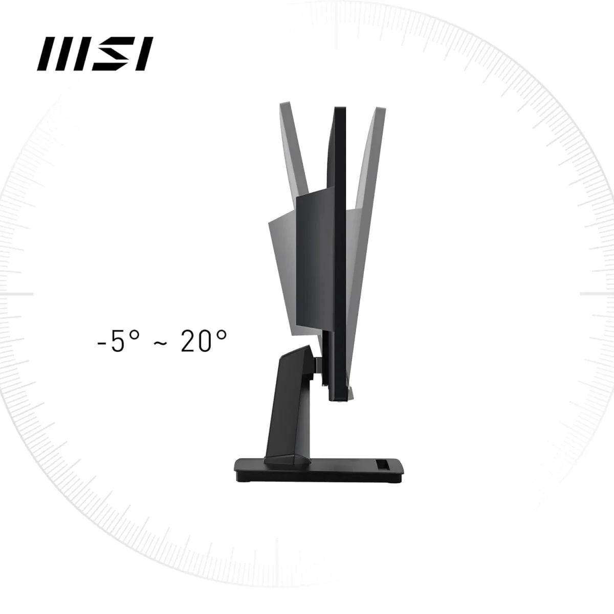 شاشة MSI PRO MP225 22 إنش Full HD VA بتردد 100Hz وزمن استجابة 1ms، HDMI وVGA، أسود - Thumbnail 6