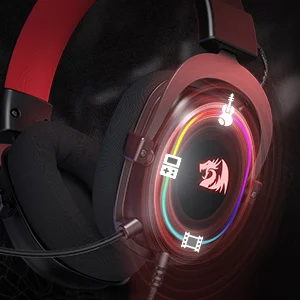 Redragon H510 Zeus-X RGB Gaming Headset with 7.1 Surround Sound and 53mm Drivers - Black - Thumbnail 15