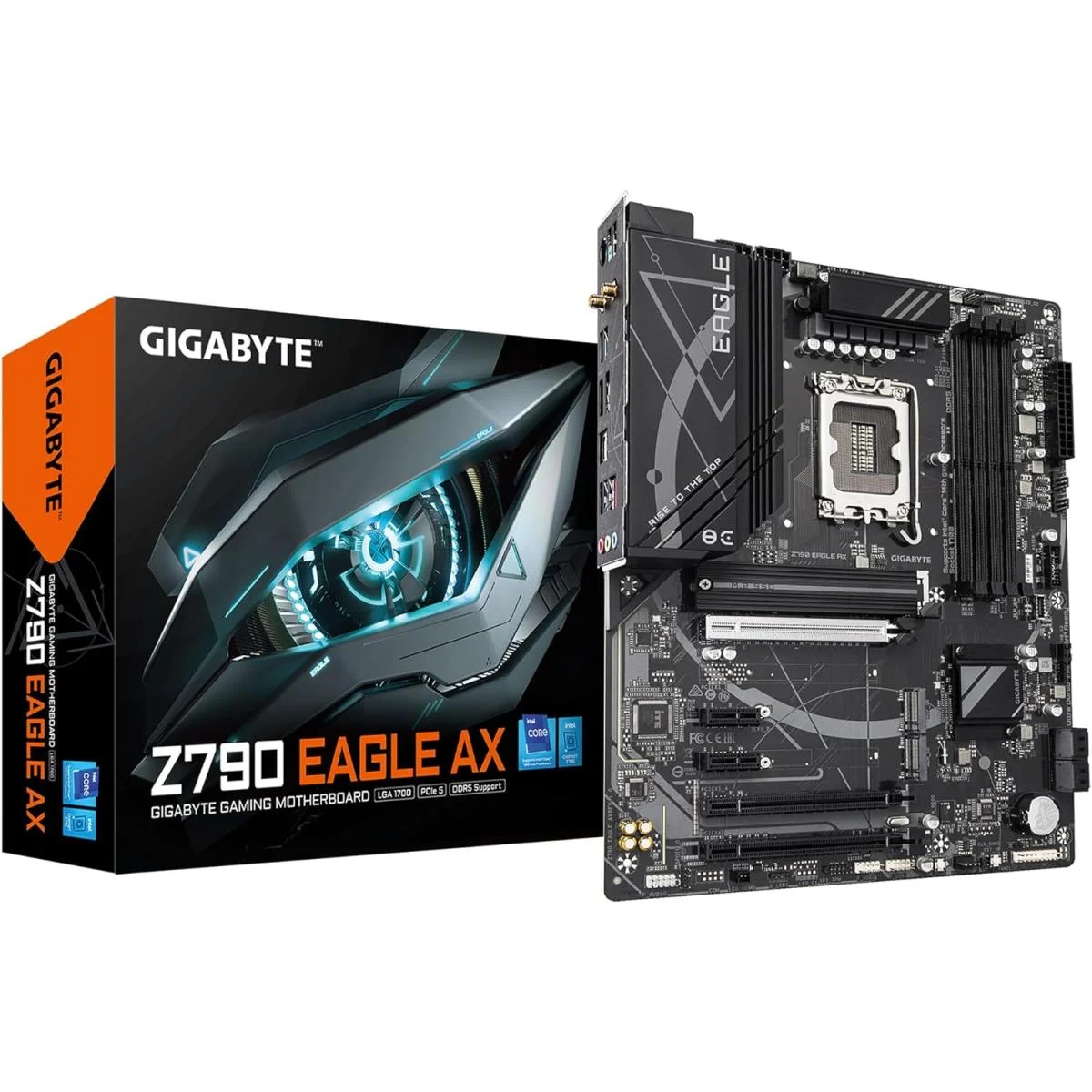 GIGABYTE Z790 EAGLE AX ATX Gaming Motherboard, LGA 1700, DDR5, Wi-Fi 6E