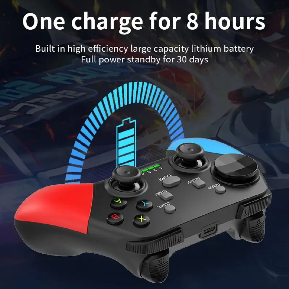 يد تحكم ألعاب BSP-G9 لاسلكية مع مستقبل USB وحامل موبايل - Image 4