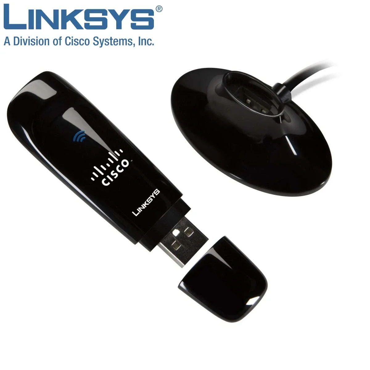 محول شبكة USB لاسلكي مزدوج النطاق Wireless-N Linksys WUSB600N