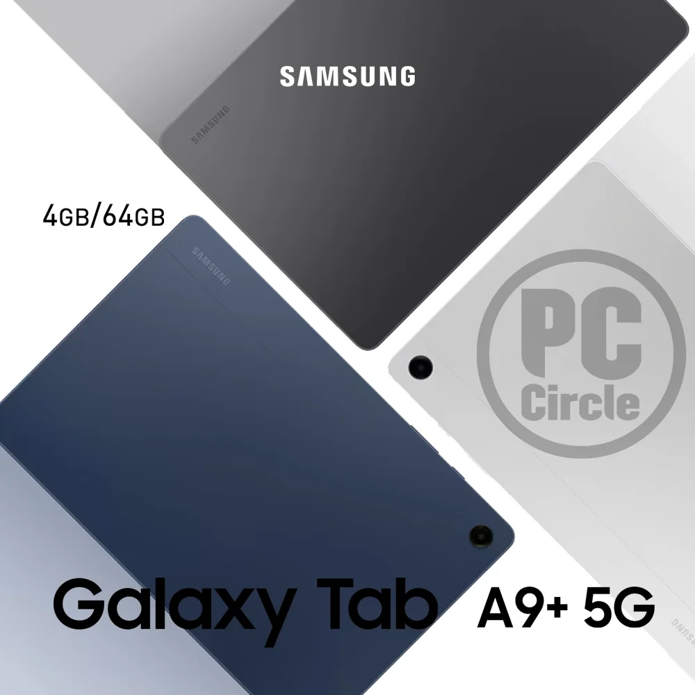 Samsung Galaxy Tab A9+ 5G Tablet, 11-inch 90Hz, 4GB RAM, 64GB Storage, 5G LTE, Silver (SM-X216B)