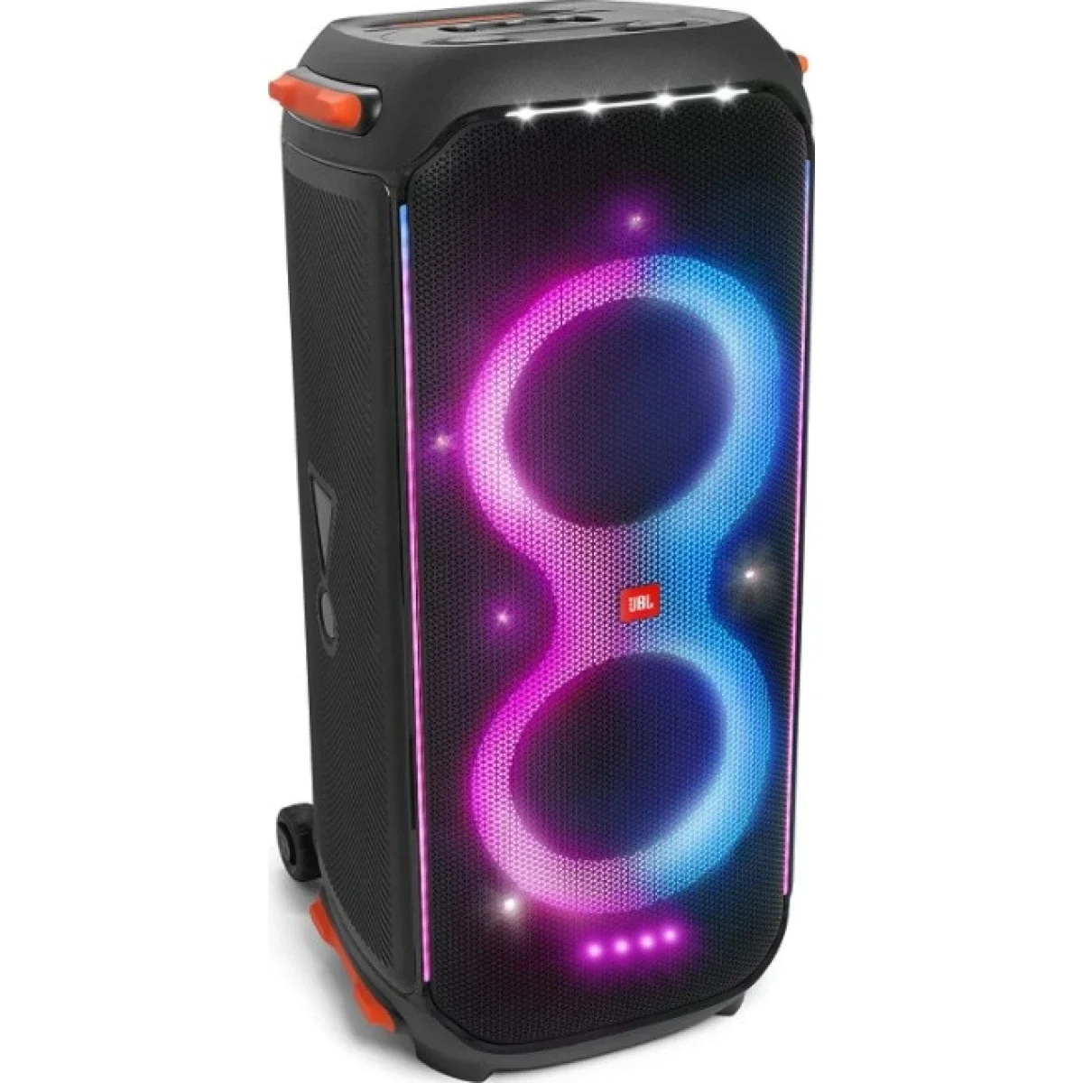 مكبر حفلات JBL PartyBox 710 بقدرة 800 واط RMS وإضاءة مدمجة ومقاومة رذاذ الماء IPX4 - أسود