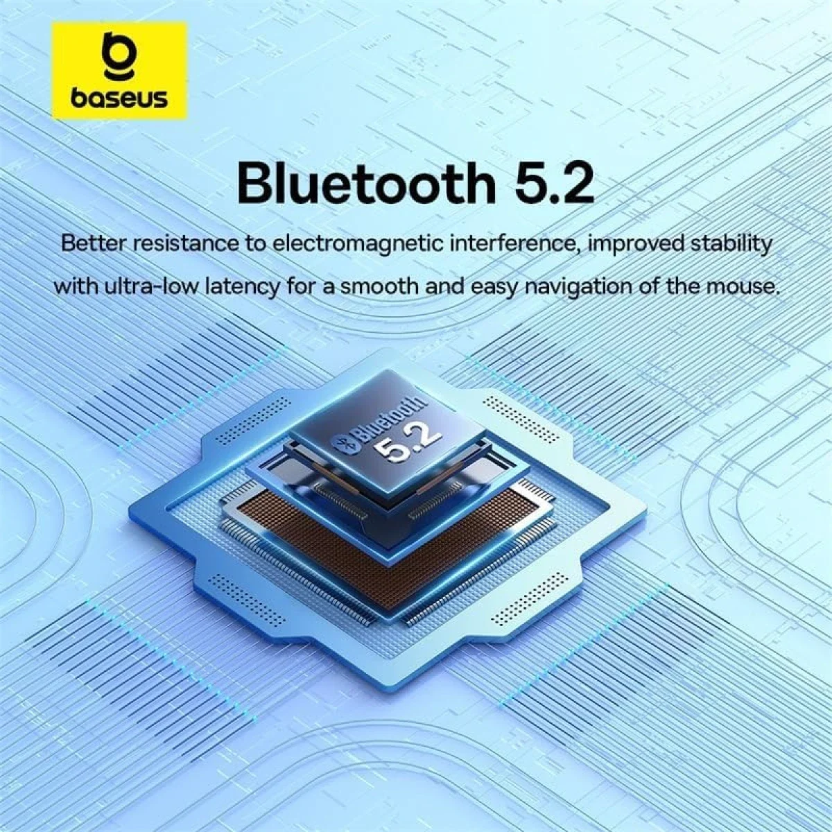 ماوس لاسلكي مريح Baseus F02 ثنائي الوضع، بلوتوث 5.2 و2.4GHz، أبيض - Thumbnail 3