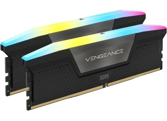 Corsair VENGEANCE RGB 32GB (2x16GB) DDR5 7200MT/s CL34 Memory Kit – Black - Thumbnail 5