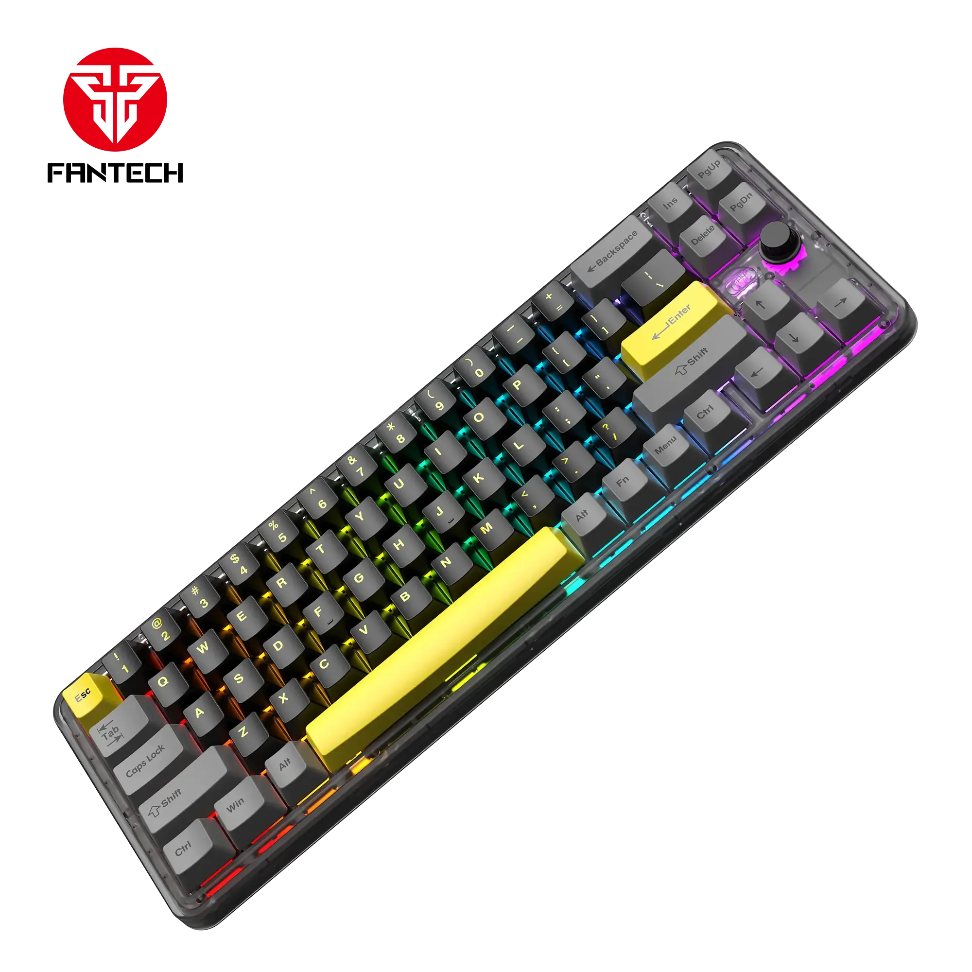 كيبورد ألعاب ميكانيكي ثلاثي الاتصال (بلوتوث + لاسلكي + سلكي) Fantech MK911 - Image 2