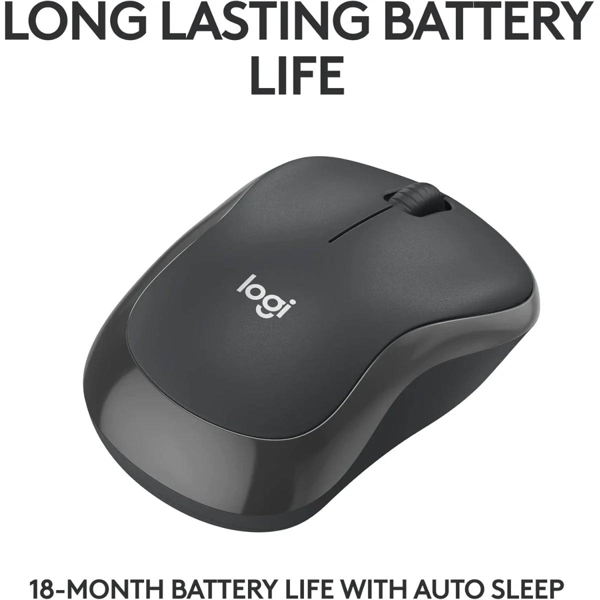 ماوس Logitech M240 Silent بلوتوث لاسلكي صامت - جرافيت - Thumbnail 4