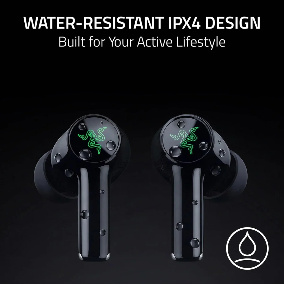 سماعات ألعاب لاسلكية Razer Hammerhead V3 X HyperSpeed بتقنية 2.4GHz وBluetooth 5.3، أسود - Image 8