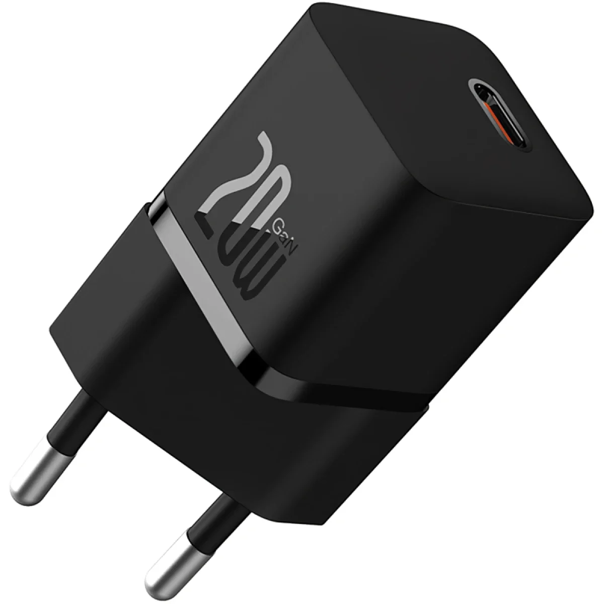 Baseus GaN5 Mini 20W GaN USB-C Wall Charger with 100W USB-C Cable - Cluster Black - Thumbnail 2