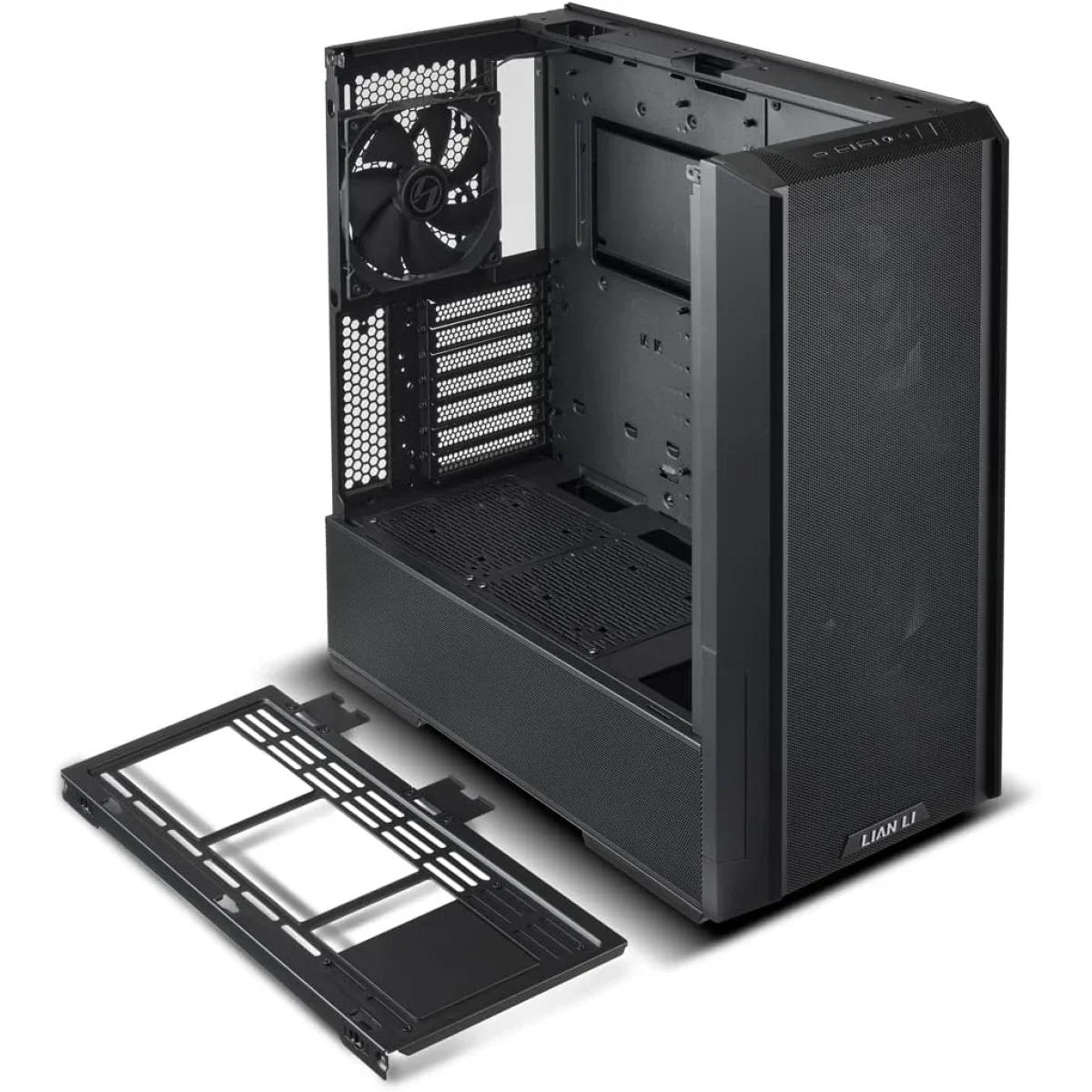 هيكل كمبيوتر LIAN LI LANCOOL 216RX ميد تاور أسود بشبكة ARGB و3 مراوح PWM - Image 7